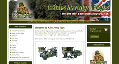 Desktop Screenshot of kidsarmytoys.co.uk